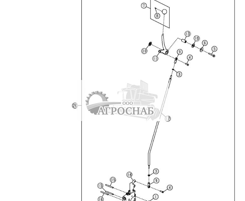 Комплект левого 5-функционального регулировочного клапана (рыхлитель) - ST3626 588.jpg